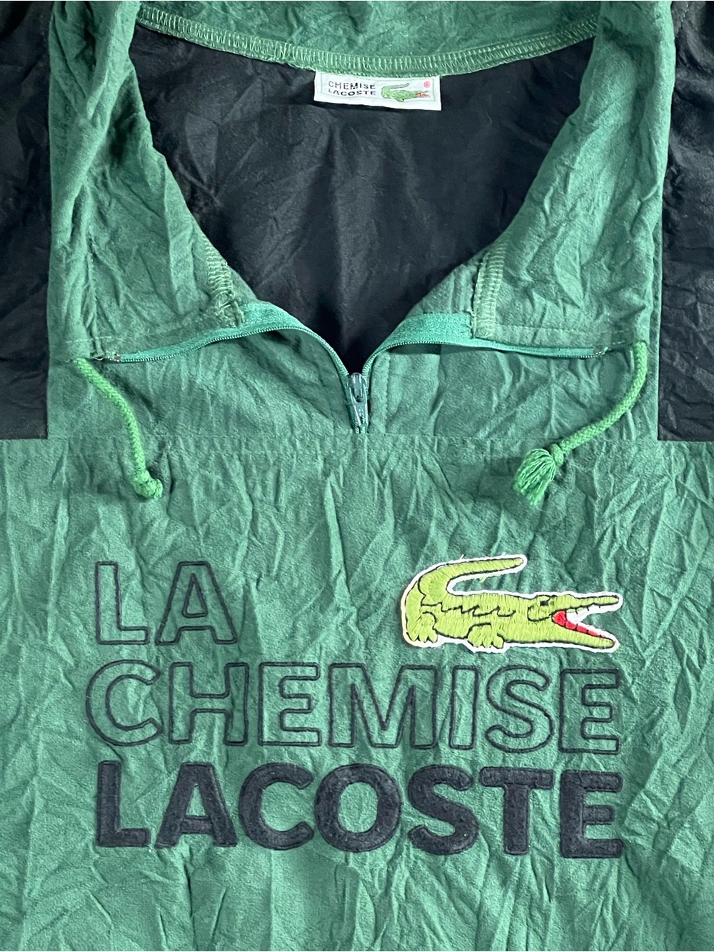 Vintage La Chemise Lacoste Colorblock Quarter Zip Windbreaker Jacket & Pants